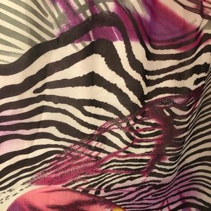 Zebra Goddess Strapless Maxi Dress